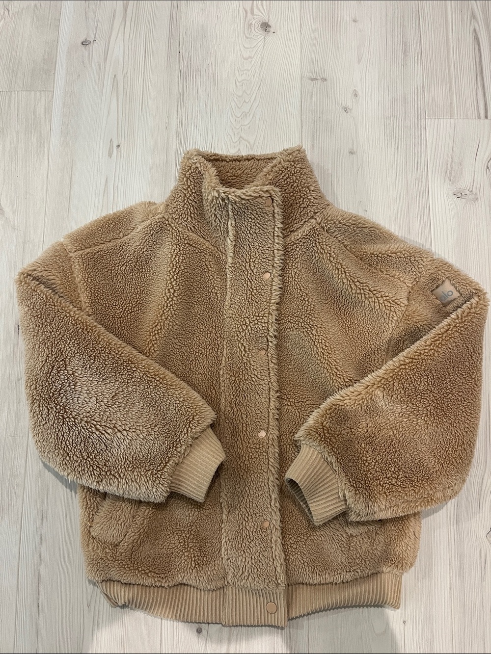 Alo Cozy Tan Sherpa Jacket